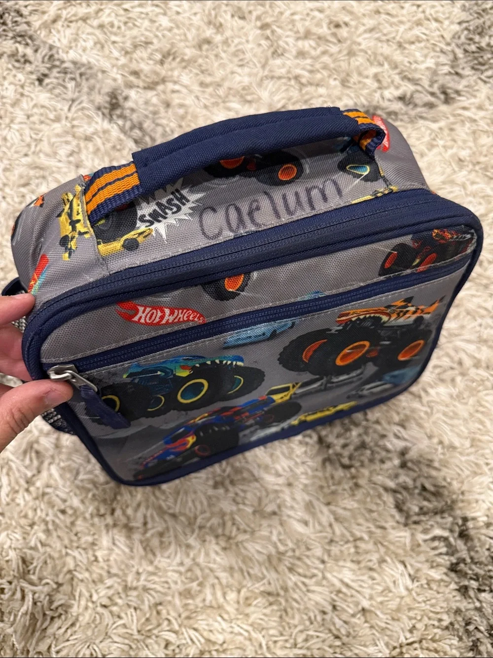Kids' Monster Truck Backpack and Lunch Bag Set - Blue